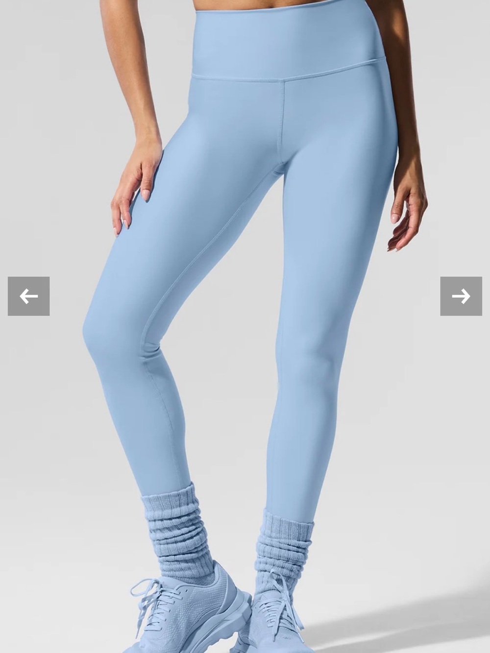 Alo High Waist Airlift Leggings Women’s Medium Blue Logo Yoga
